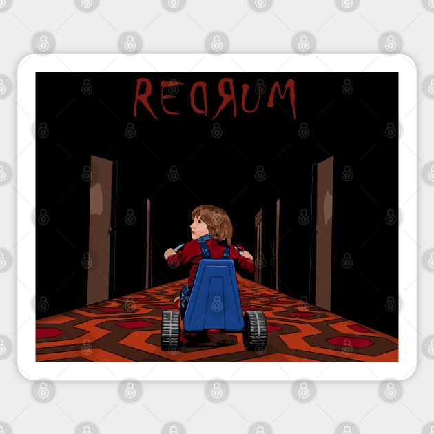 REDRUM Sticker by PCMdesigner